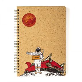 Блокнот "Приключения" эко крафт-картон 11105-KR на пружине 60 страниц