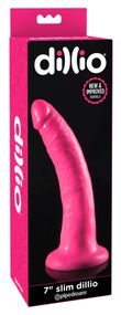 Фалоімітатор - Dillio 7" Slim Pink Sex Aura