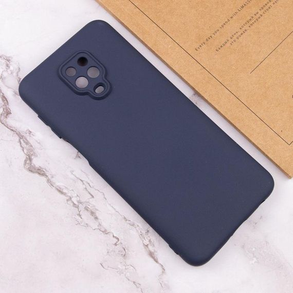 Чохол TPU GETMAN Liquid Silk Full Camera для Xiaomi Redmi Note 9s / Note 9 Pro / Note 9 Pro Max Синій / Midnight Blue | Зображення 3