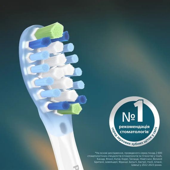 Змінні насадки для електричної зубної щітки Philips Sonicare HX9042/87 C3 Premium Plaque Defence White - 2 шт. | Зображення 2