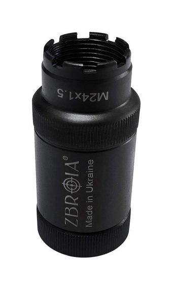 Пламегаситель ZBROIA для AK кал. 5.45 Резьба М24x1.5R Пламегаситель 5.45 Пламегаситель АК Пламегаситель ак 74 | Зображення 2