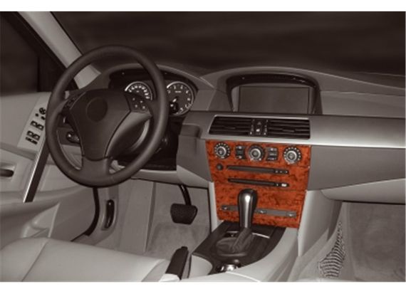 Накладки на панель Meric Дерево для BMW 5 серия E-60/61 2003-2010 гг