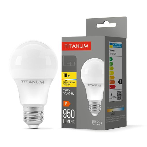 Світлодіодна лампа TITANUM A60 10W E27 3000K