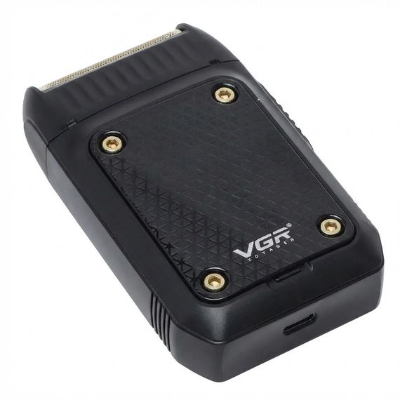 Електробритва портативна VGR V-353 з USB, Чорна/Професійна чоловіча машинка для гоління | Зображення 2
