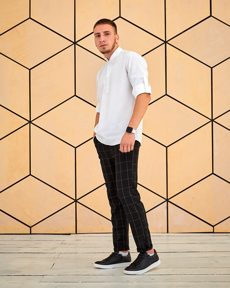 Комплект БРЛК (штани + сорочка льон + кеди) основний S XL | Зображення 1