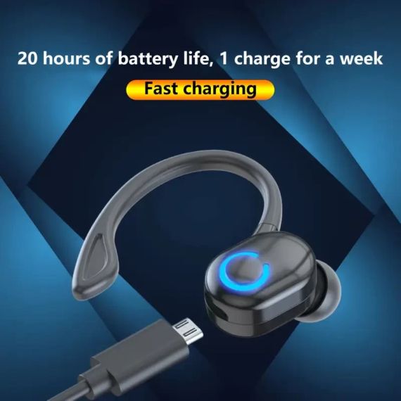 Бездротові Навушники з Гаком та Мікрофоном  50mAh | Зображення 2