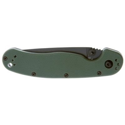 Нож Ontario Knife RAT II AUS-8 OD Green, Black Blade (ON8861OD) | Зображення 2
