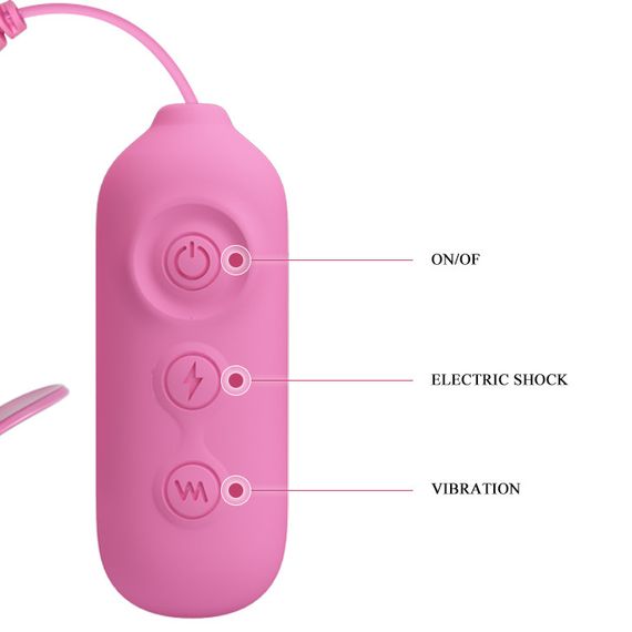 Зажимы для сосков PRETTY LOVE -NIPPLE CLIP, 7 vibration functions 3 electric shock functions Sex Aura | Зображення 1