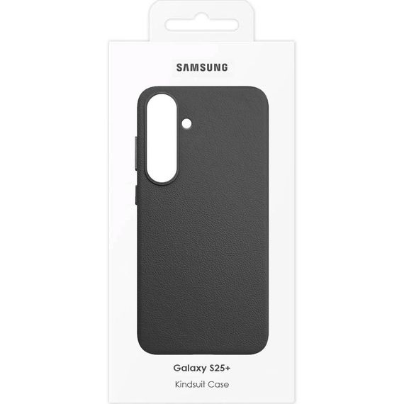 Кожаный чехол Leather Case (AAA) для Samsung Galaxy S25+ Black | Зображення 3