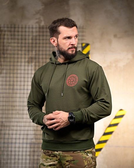 Милитари Худи Смерть зачекає oliva РП7404 | Зображення 2