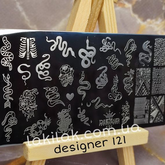 Пластина 121 для стемпінгу Designer Professional (12х6см)