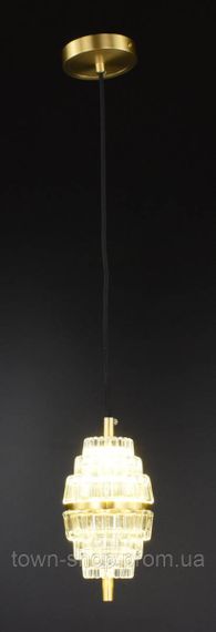 Люстра потолочная LED SGA9 Латунь 30-200х11х11 см. | Зображення 3