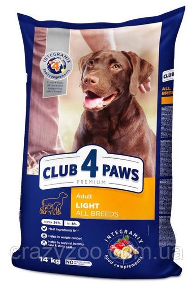 Сухой корм для собак Club 4 Paws контроль веса 14 кг B4530501