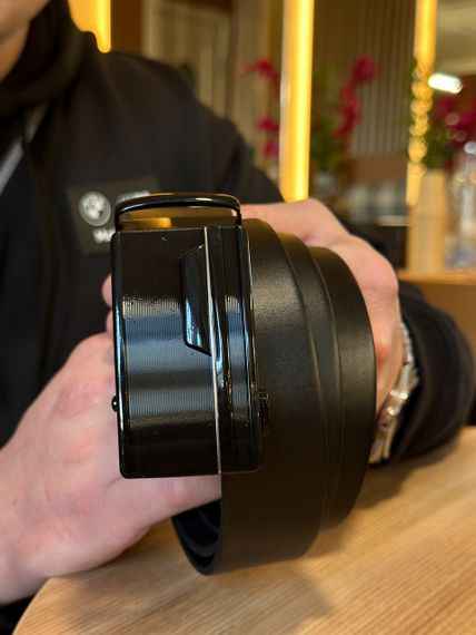 Мужской кожаный ремень с пряжкой автомат 4978 | Зображення 6