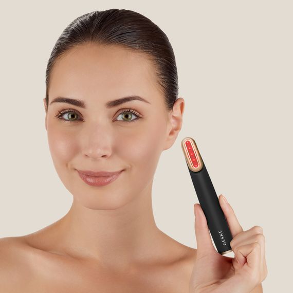 Пристрій для зміцнення і тонізації шкіри обличчя з поворотною головкою GESKE Skin Firming Wand 7в1 gray | Зображення 3