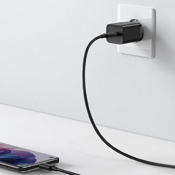 МЗП Baseus Super Si Quick Charger 25W (1USB-C) (CCSP) Чорний | Зображення 2