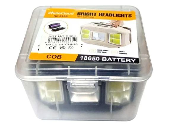 Налобный Фонарик HC 617 COB Сенсор RED/BLUE WARNING HC 617 | Зображення 3