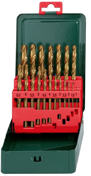 Набор сверл Metabo HSS-TiN 19шт. Promotion (627156000)