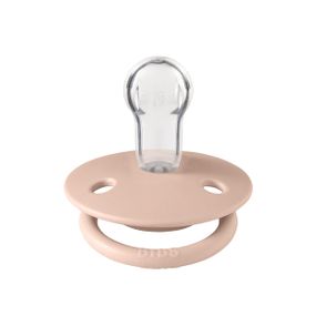 Соска пустушка BIBS De Lux Silicone (кругла) 0-36 міс – Blush