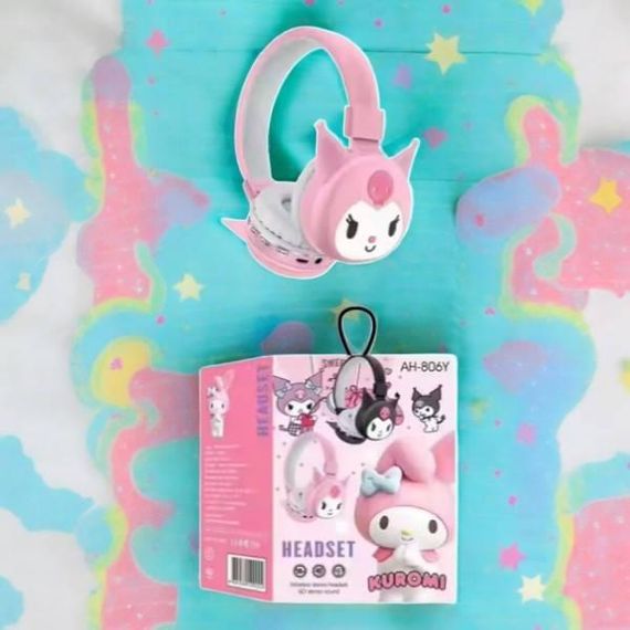 Наушники беспроводные Kuromi AH-806Y Розовые