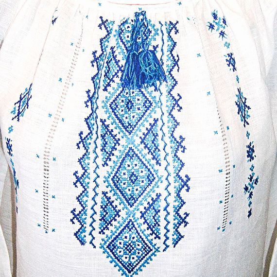 Рубашка Украинская вышиванка 500 цвет белый размер 4XL | Зображення 1