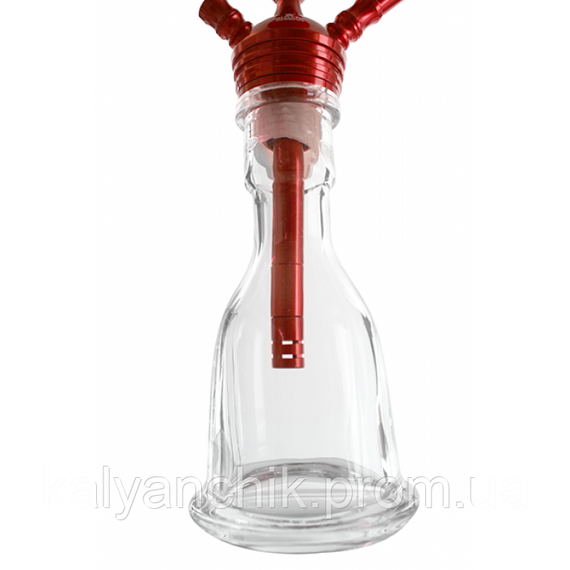 Кальян Kaya ELOX 30CМ Clear Alum Plug Red 2S | Зображення 1