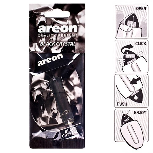 Освіжувач повітря рідкий листок AREON "LIQUID" Black Crystal 5мл
