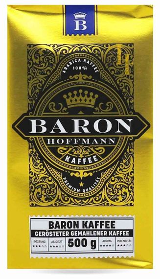 Кофе натуральный  молотый Baron Hoffmann Kaffee 500г (Германия)