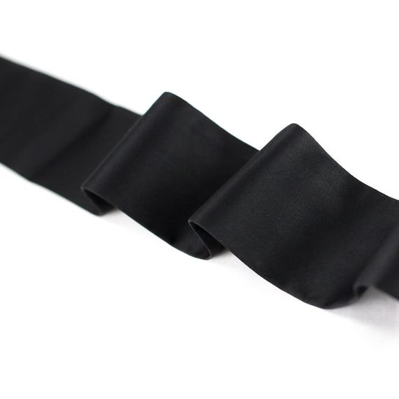 Изысканные наручники на запястья Roomfun с бантами, черные sexstyle | Зображення 4