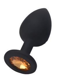 Силіконова анальна пробка із кристалом SKN KSIL-25S ( розмір S ) sexstyle