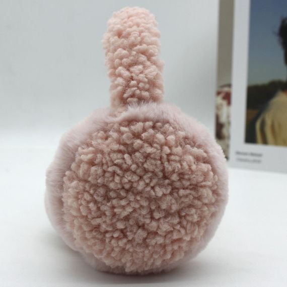 Теплі навушники буклє баранчик Коричневий One Size (606) | Зображення 5