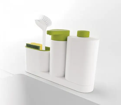 Органайзер для кухни Sink Tidy Set 3 в 1 Дозатор моющих средств + дозатор мыла + держатель кухонных принадлежностей | Зображення 1