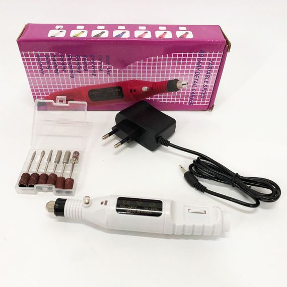 Ручной фрезер для ногтей SmartUs CBM-033 для маникюра и педикюра в домашних условиях. NP-930 Цвет: белый | Зображення 6