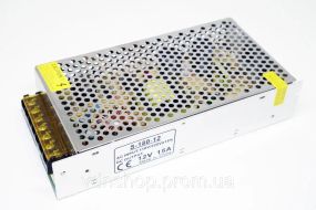 Адаптер / блок живлення 12V 15A, в металевому корпусі / Трансформатор для світлодіодної стрічки
