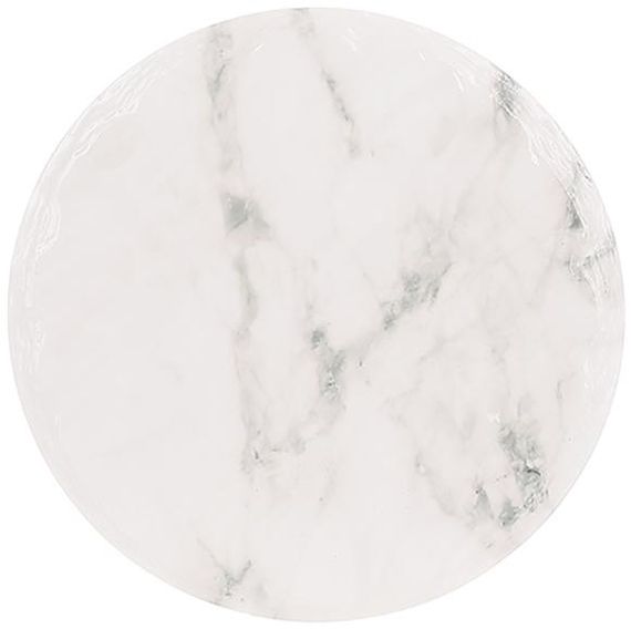 Підставка під гаряче керамічна "White Marble" Ø16см на пробковій основі | Зображення 1