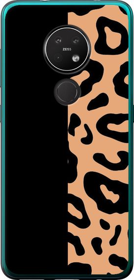 Чехол на Nokia 6.2 Пятна леопарда "4269u-2018-17620"