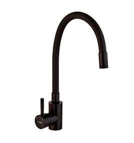 Змішувач для кухні Mixxus із чорним силіконовим виливом SEO-011 (MI6017)