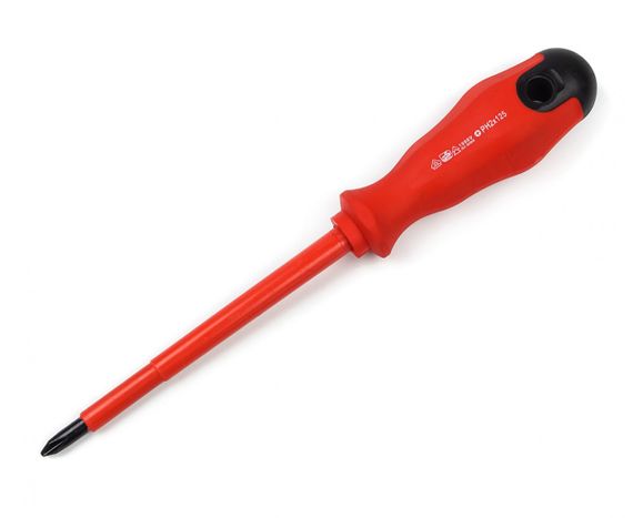 Викрутка діелектрична Polax хрестова PH2х125мм, CRV (51-024)