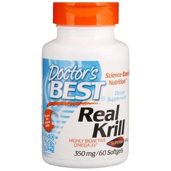 Олія криля Doctor's Best Real Krill 350 mg 60 Softgels DRB-00224