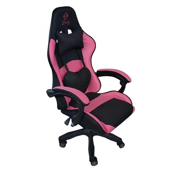 Кресло геймерское Bonro Lady 806 черно-розовое игровое компьютерное 42300097 | Зображення 1