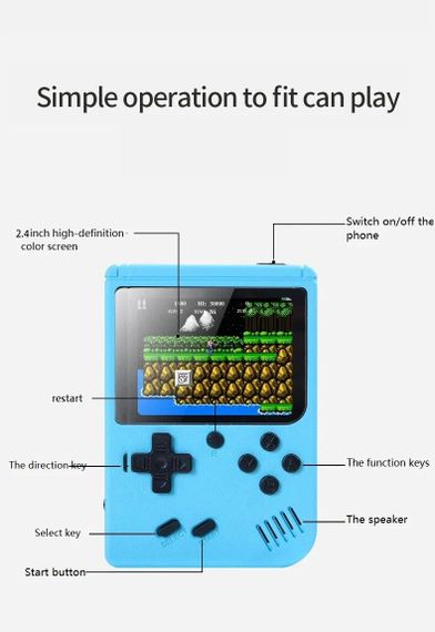Портативна ігрова консоль ретро приставка на 500 ігор Game Box 8bit можна грати на телевізорі | Зображення 9