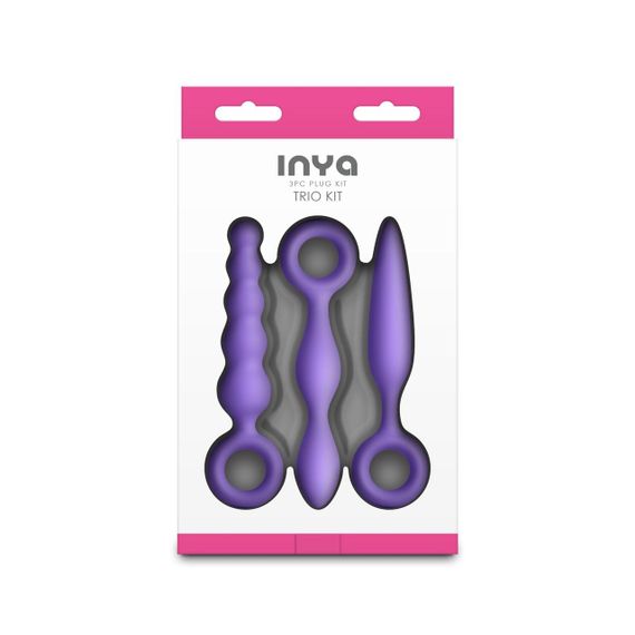 Набор анальных игрушек NS Novelties INYA - Trio Kit - Purple Sex Aura | Зображення 3