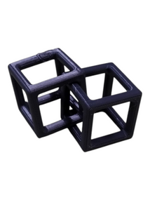 Новорічна підвіска кубики чорний 3D друк (214033)