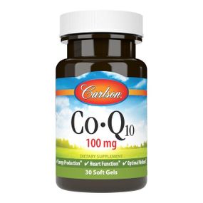 Коензим Carlson Labs CoQ10 100 mg 30 Soft Gels