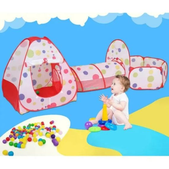 Намет дитячий ігрова замок 3 в 1 Будиночок-Шатер-Басейн | Зображення 3