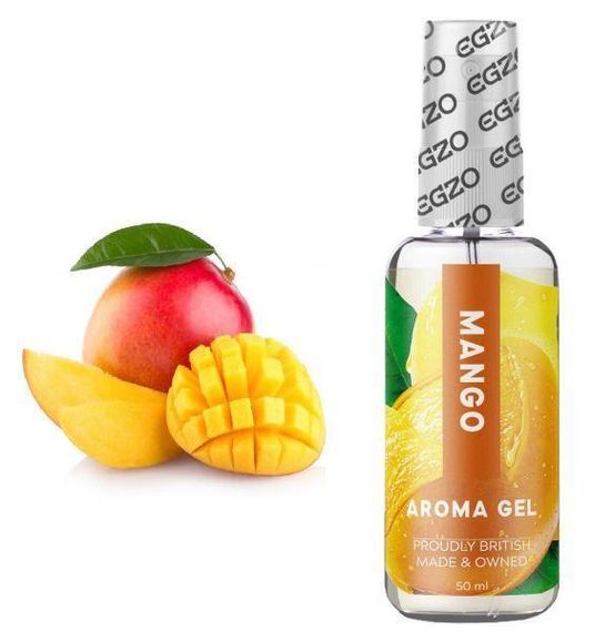 Съедобный гель-лубрикант EGZO AROMA GEL - Манго, 50 мл Sex Aura