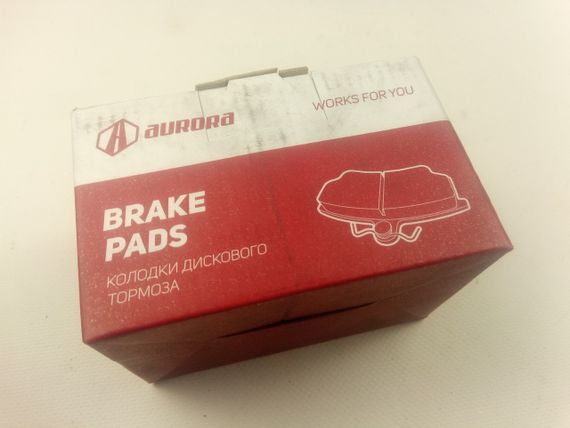 Колодки передні гальмівні ВАЗ 2101, AURORA (BP-LA2101F) (2101-3501089) | Зображення 1