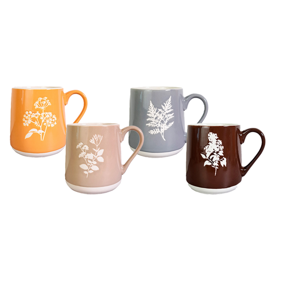 Чашка VT-C-204600 Квіткові силуети Vittora 600 мл