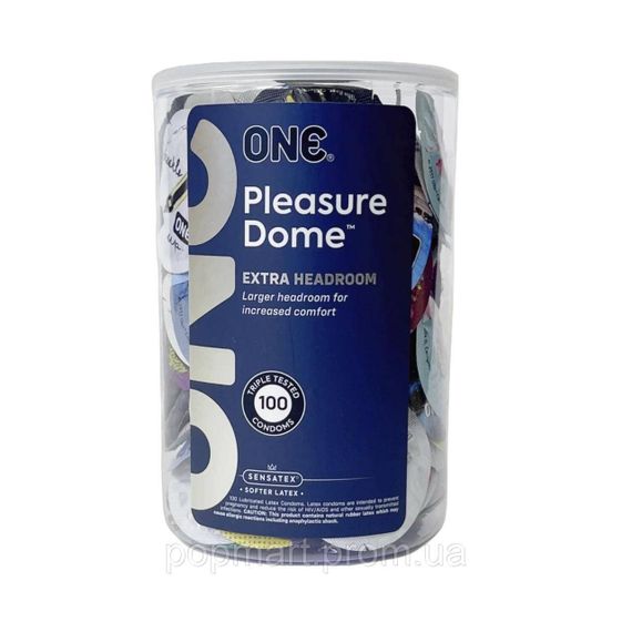 Банка презервативів ONE Pleasure Dome, 100 шт Sex Aura