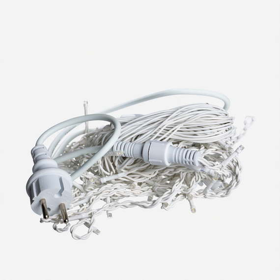 Вулична гірлянда Бахрома 6 м 105 LED мультиколор, білий дріт, з ефектом флеш | Зображення 2